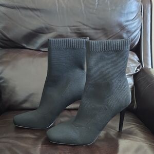 INC International Concepts Elegant Black Heeled Boots